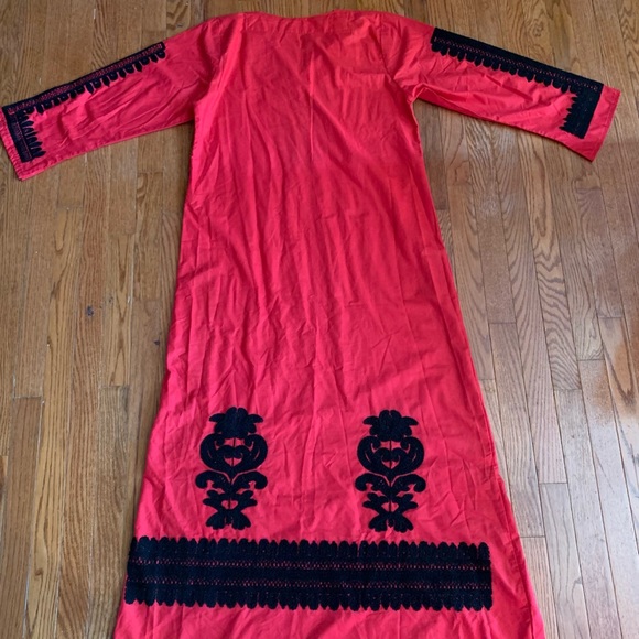 Beautiful Bohemian 💯 percent Egyptian Cotton Kaftan. One of a kind. - Picture 7 of 8